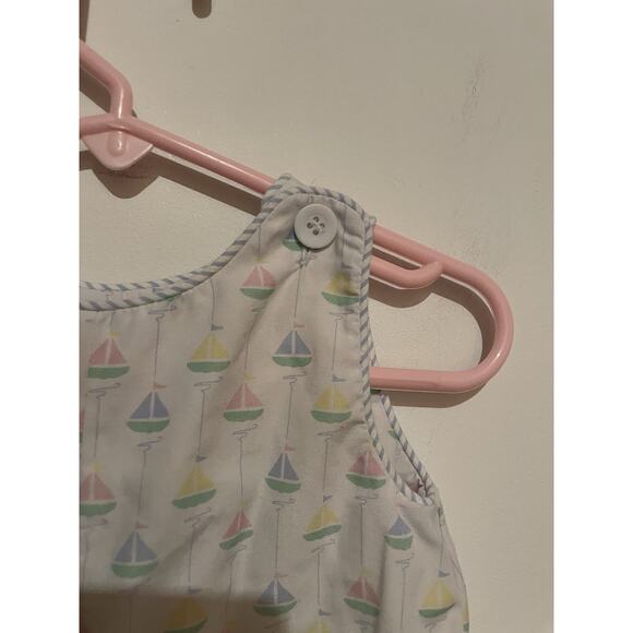 Lullaby Set Multicolored Seersucker Bubble Sailboats 9 Months - Picture 3 of 5